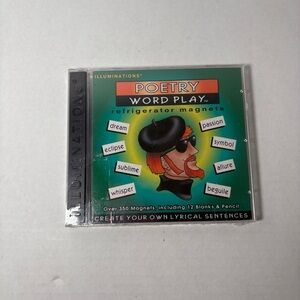 Vintage 1997 Poetry Word Play Refrigerator Magnets SEALED